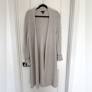 Halogen Long Ribbed Cardigan